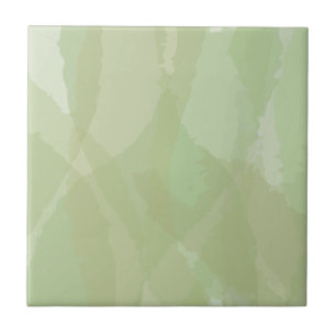 Green, cool, trendy watercolor abstract pattern ceramic tile