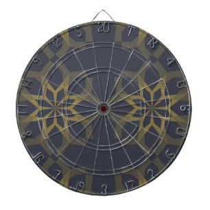 Green, cool, unique, trendy flower abstraction dart board