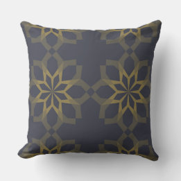 Green, cool, unique, trendy flower abstraction throw pillow