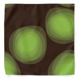 Green, cool, unique, trendy, urban flower abstract bandana