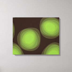 Green, cool, unique, trendy, urban flower abstract canvas print