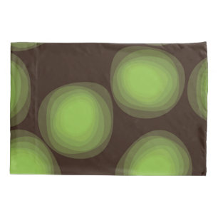 Green, cool, unique, trendy, urban flower abstract pillow case