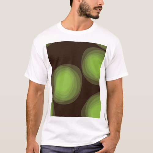 Green cool unique trendy urban flower abstract T_Shirt