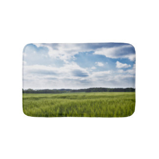 Green Cornfields and Blue Skies Bath Mat