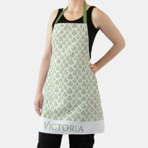 Green Cottage Country Simple Personalized Apron