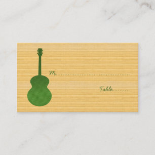 Green Country Guitar Place Card