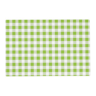 Green Country Summer Picnic Gingham Placemat