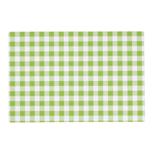 Green Country Summer Picnic Gingham Placemat