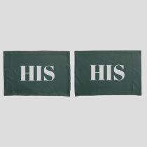 Green couple elegant modern family rustic decor pillow case