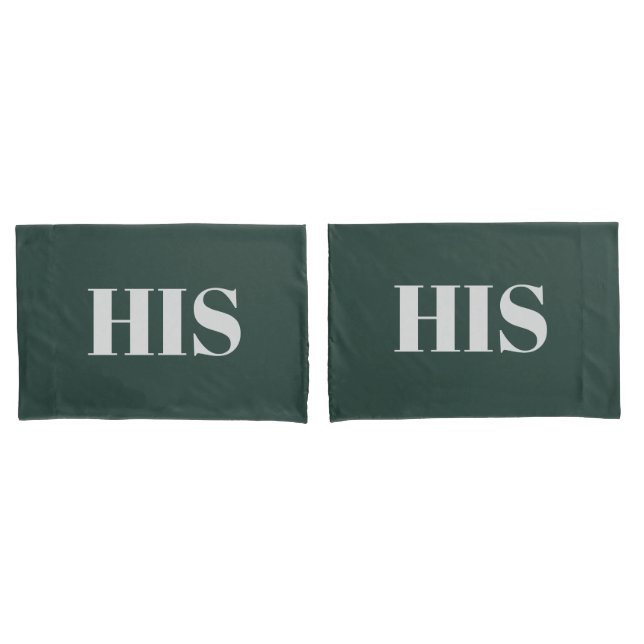Green couple elegant modern family rustic decor pillow case (Front-Set)