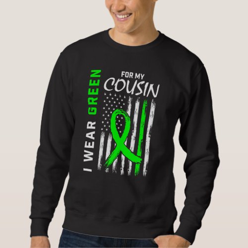 Green Cousin Kidney Disease Cerebral Palsy Awarene Sweatshirt