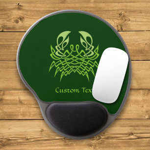 Green Crab Celtic Knot Gel Mouse Pad