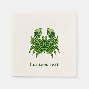 Green Crab Celtic Knot Napkins