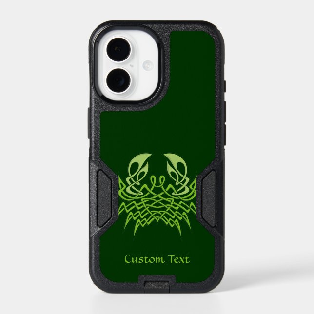 Green Crab Celtic Knot Otterbox iPhone Case (Back)