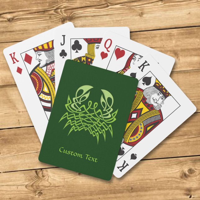 Green Crab Celtic Knot Poker Cards (Creator Uploaded)