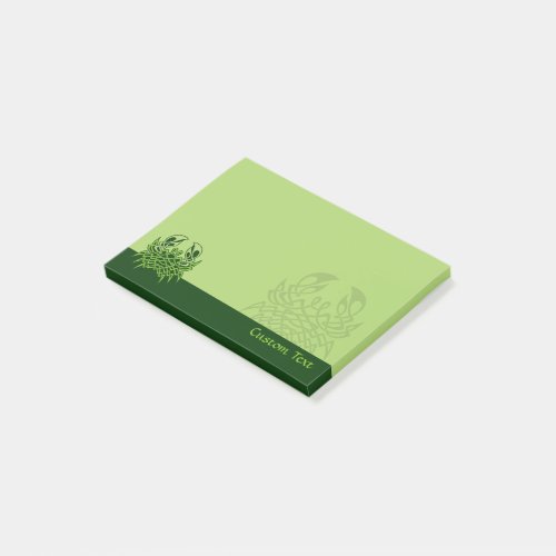 Green Crab Celtic Knot Post_it Notes