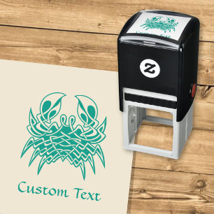 Green Crab Celtic Knot Self-inking Stamp