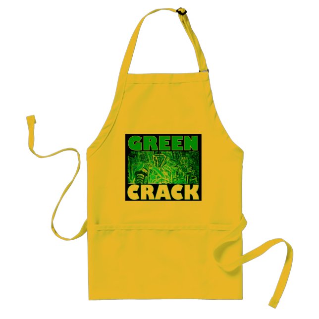 GREEN CRACK ADULT APRON (Front)