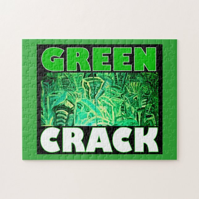 GREEN CRACK JIGSAW PUZZLE (Horizontal)