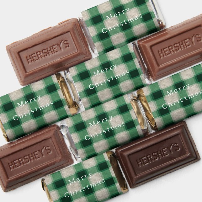 Green Cream Plaid Hershey's Miniatures (Assorted)