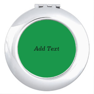 Green Create Your Own Add Text button Compact Mirror