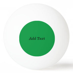 Green Create Your Own Add Text button Ping Pong Ball