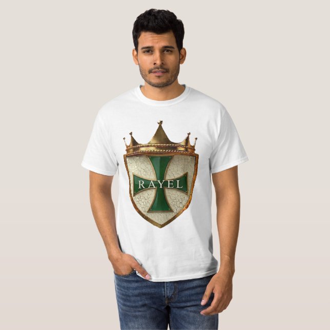 Green Crest RayEl Mens T-shirt (Front Full)