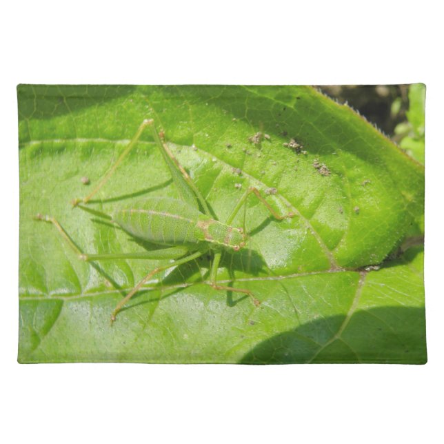 Green Cricket Camouflage Placemat (Front)