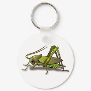 Green Cricket Insect Keychain