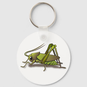 Green Cricket Insect Keychain