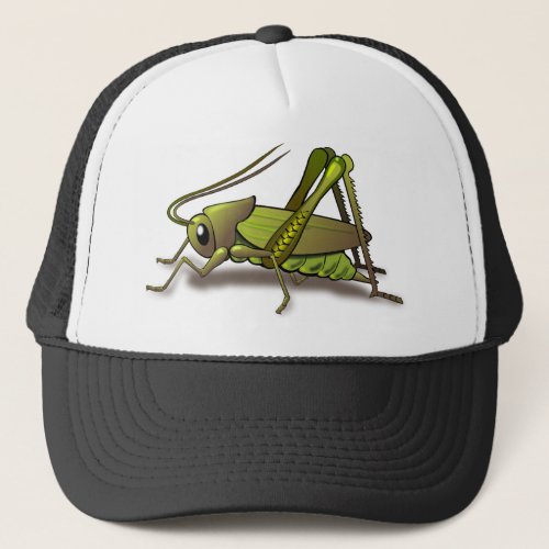 Green Cricket Insect Trucker Hat