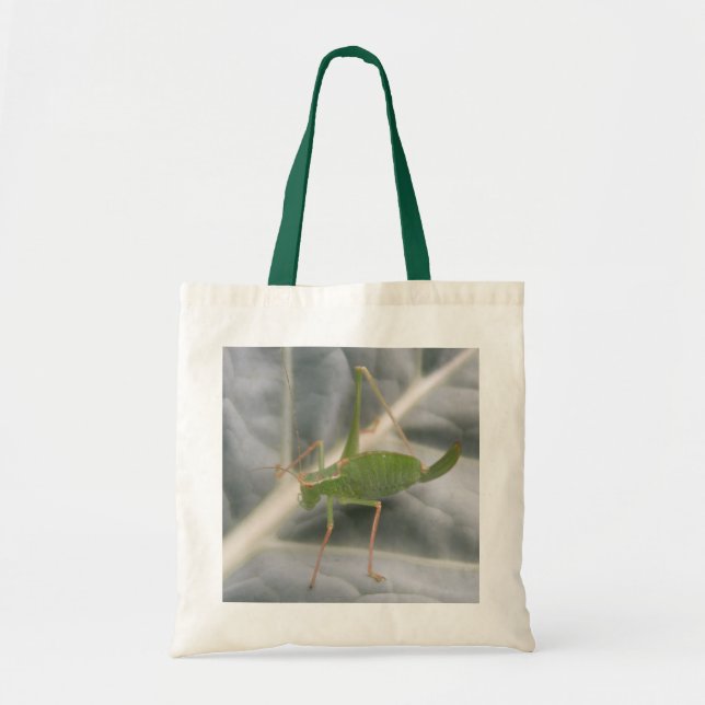 Green Cricket Macro Tote Bag (Front)