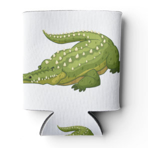 Green crocodile can cooler