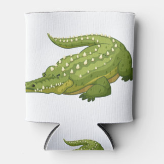 Green crocodile can cooler