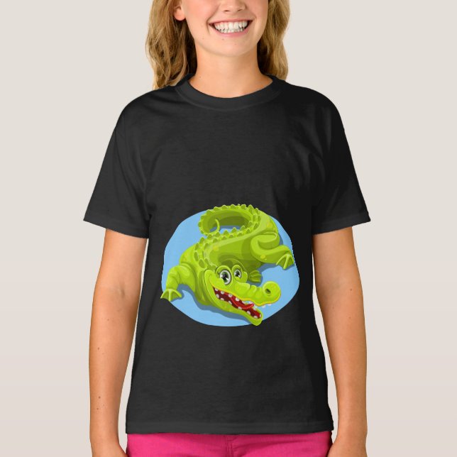 Green Crocodile Lake T-Shirt (Front)
