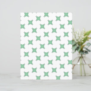 Green Cross star on White Scrapbook Paper