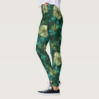 Green CrossFit Gardenias Accent Holiday Gift Sets Leggings