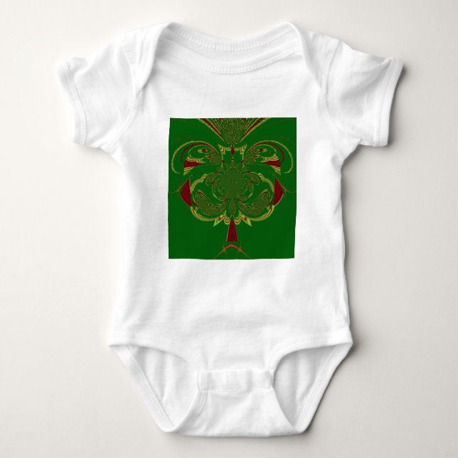 Green Crown Baby Bodysuit (Front)