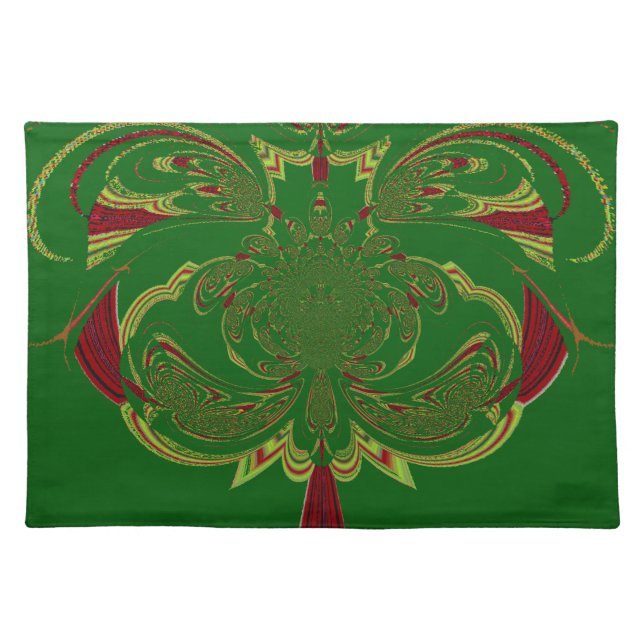 Green Crown Cloth Placemat (Front)