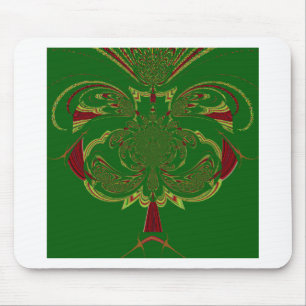 Green Crown Mouse Pad