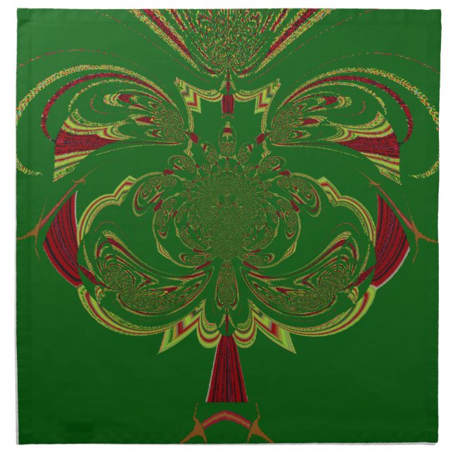 Green Crown Napkin (Front)