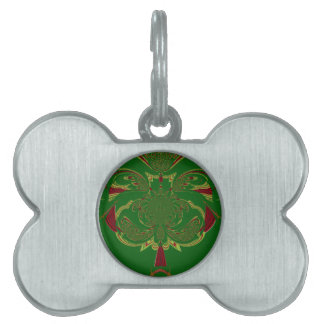 Green Crown Pet Tag