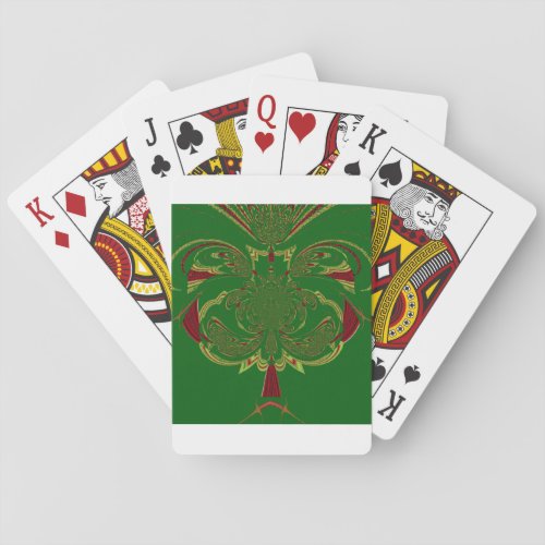 Green Crown Playing Cards