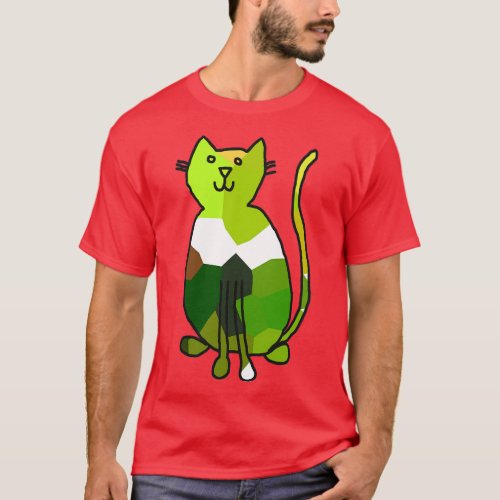 Green Crystal Cat T_Shirt