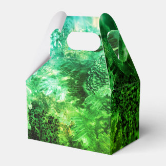 Green Crystals Favor Boxes