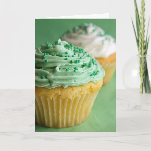 Green cupcake! card (Front)