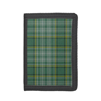 Green Currie Tartan Plaid Trifold Wallet