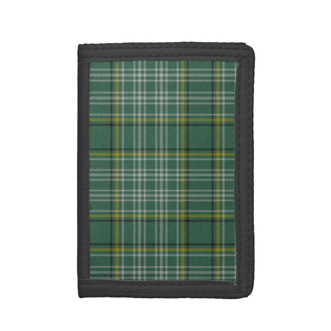 Green Currie Tartan Plaid Trifold Wallet (Front Vertical)