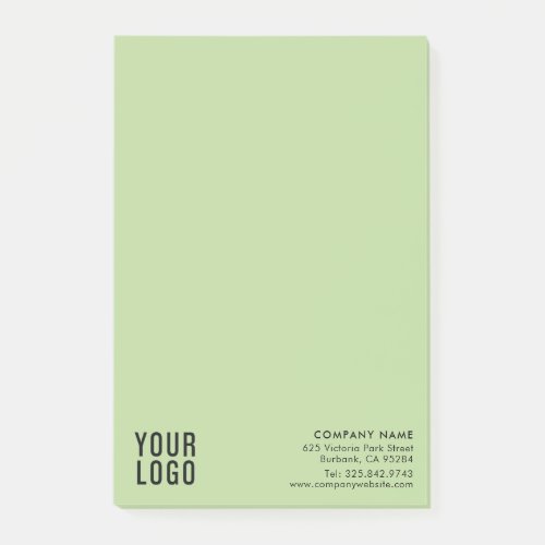 Green Custom Business Logo Promotional 4 x 6 Post_it Notes
