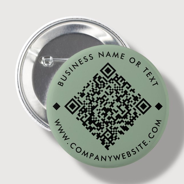 Green | Custom Business QR Code Button (Creator Uploaded)